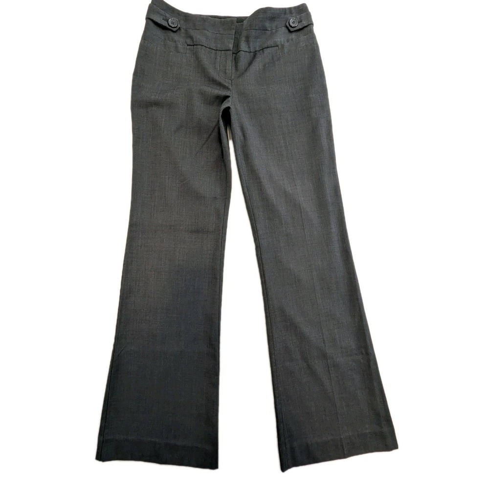The Limited Collection Cassidy Fit Mid Rise Flare Grey Dress Pants Women's Size